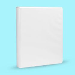 Pack Of 3 : 3-Ring Binder, 1-Inch - White 