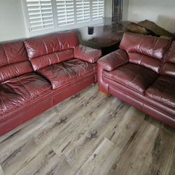 2 Leather Lazy-Boy Couches – Comfortable & Stylish