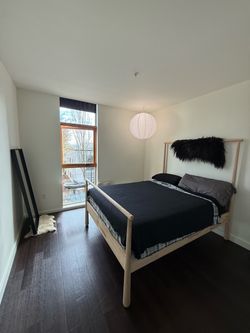 Ikea Gjora Wood Bedframe - Queen