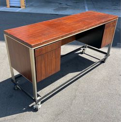 Vintage Mid Century credenza office desk