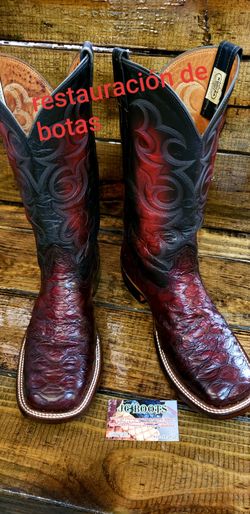 Restauración y venta de botas