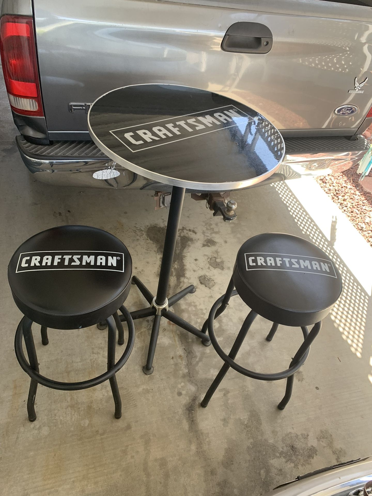 Craftsman Stools And Table