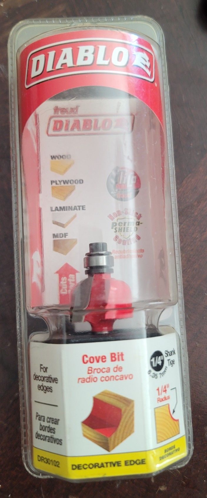 1/4 Shank Cove Bit Diablo Router Bit