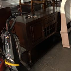 Dining Table, Wine Cabinet And 6 Chairs