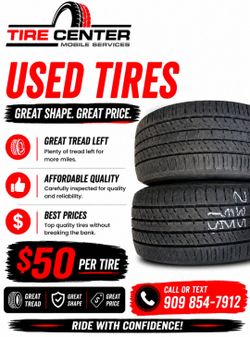 used tires llantas usadas road hazard 