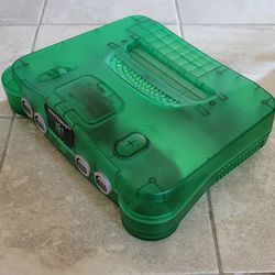 N64 Bundle - N64 Console [Transparent Green] - N64 Games - N64 Controllers