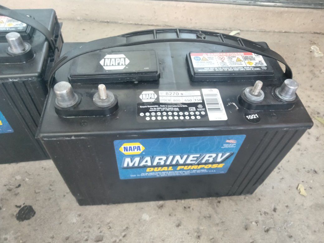 27 Marine Batteries Battery Rv Battery Boat Battery.  Batería De Rv Motorhome Baterías De Bote. Baterías Marinas Nuevas