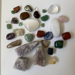 Crystal & Gemstone Collection Mixed Polished & Raw Stones