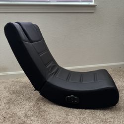 Wired Floor Rocker Gaming Chair Black 