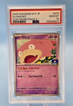 Slowpoke - 070/M-P 070/M-P M-P GYM Promo Card Japanese PSA 10  - LOW POP 1/317
