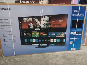 65" screen Qled smart 4k ultra HDTV by Samsung Q72DD. Free Wallmount Bracket