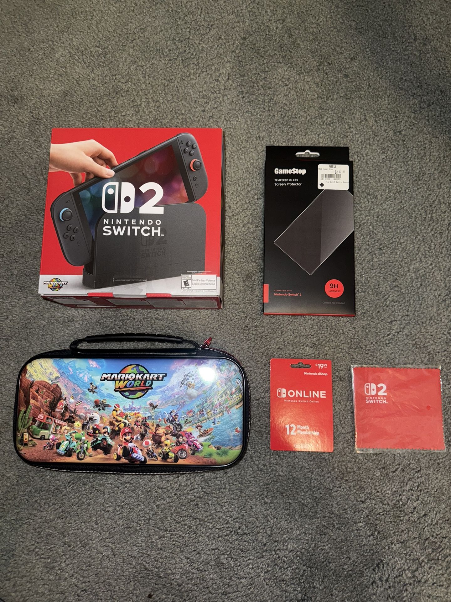 Nintendo switch 2 Mario kart world + extras