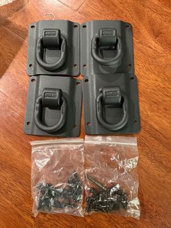 4 Pack Heavy Duty Tie Down Anchors Truck Bed Tie Downs Car Accessories Fit for 2015-2025 Ford F150 F250 F350 & Raptor 2026 Replace# FL3Z-99000A64-B & 