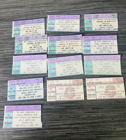 WWF Ticket Stubs Wrestling House Shows  Lot Of 13. 1990”s Tickets. WWE
