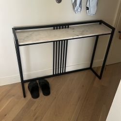 Marble Console Table Metal Frame