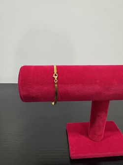 Sterling Silver 18KT GP Chain Bracelet Lobster Clasp