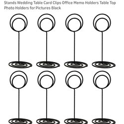 Black Table card holders