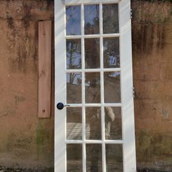 30” X 80” Exterior Wood And Glass Door