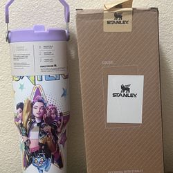 Stanley Kpop/ HUNtrix Quencher H2.0 Tumbler 30oz Graphic Design Purple