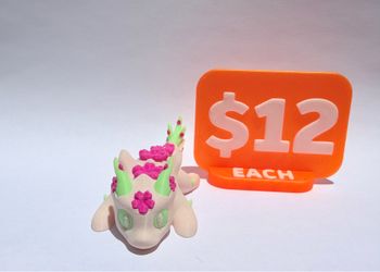 3D Printed Articulated Dragons | Flower Glow| Flexible Fidget Toy