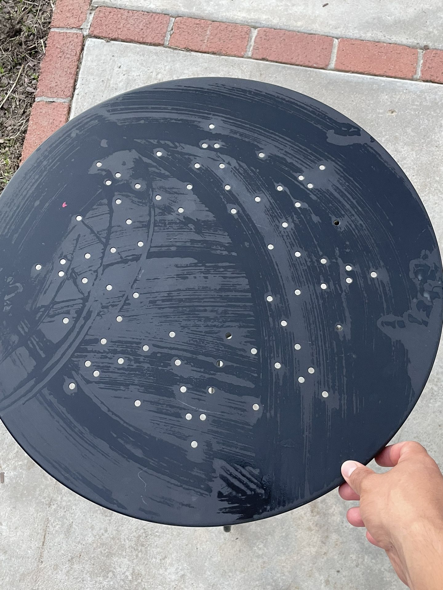 Small Round Black Table