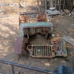 CJ 2 Willy's Jeep 1942 World War 2 Era Legit amine Military Vehicle Have No Title For It 