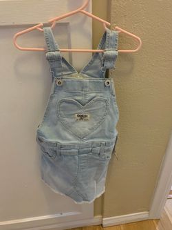 OshKosh Bigosh Overall Jean Dress Size 3T Toddler Girl