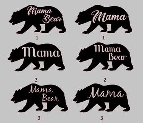Mama Bear Vinyl Decal for cars / water bottles / tumblers / windows/ signs