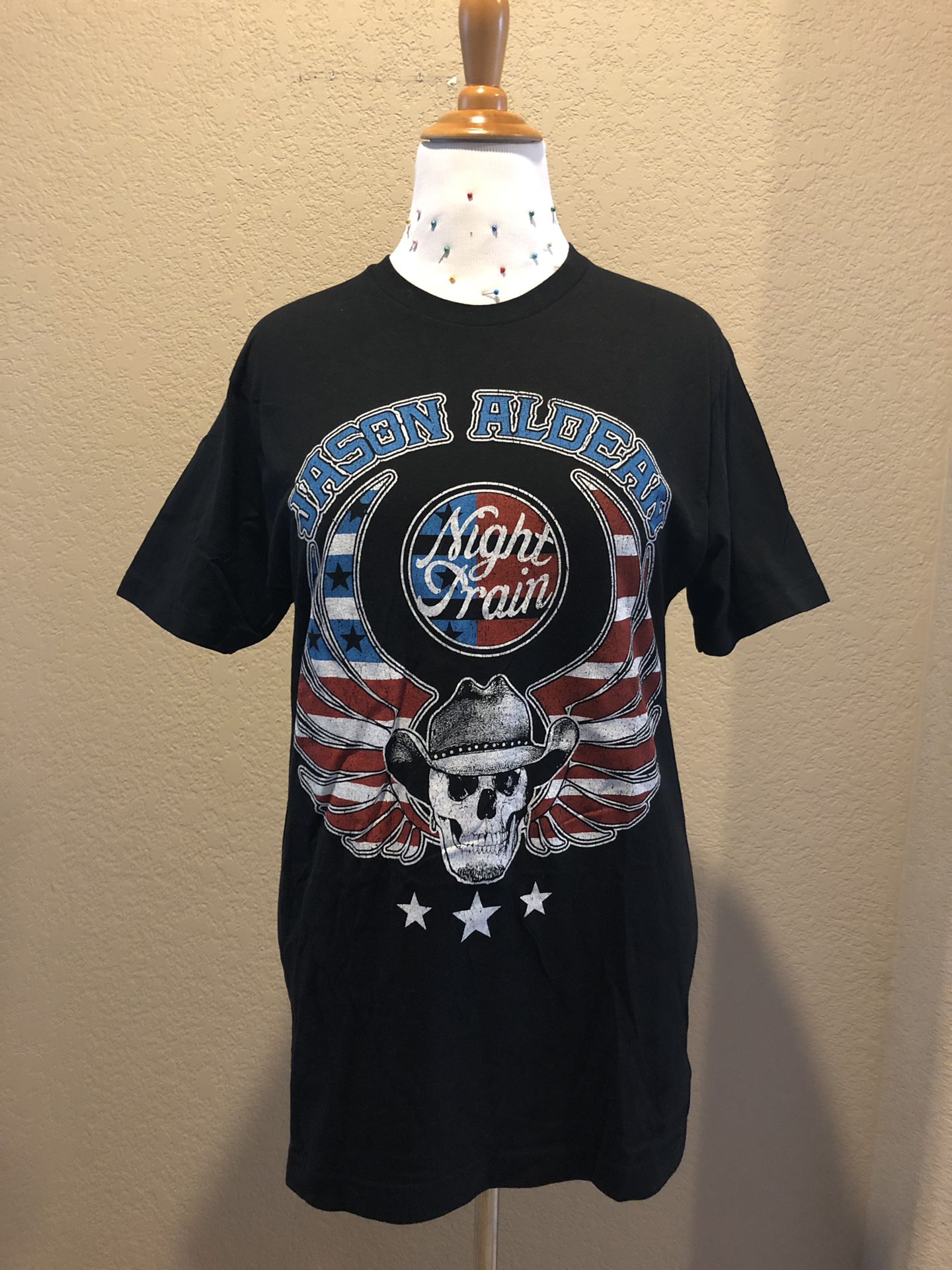 Brand new Jason Aldean Night Train Tour T-shirt size large