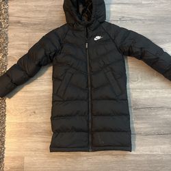 Girls Size 8-10 Long Puffer Jacket