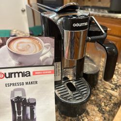 Gourmia GCM5500 1 Touch Automatic Espresso Cappuccino Latte Maker Coffee Machine