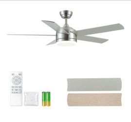 52" Nickel Ceiling+Light & Remote ❌Not Negotiable