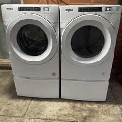 washer and gas dryer
