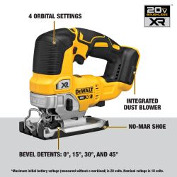 Dewalt Jig Saw XR 20V DCS334B, Cordless, Brushless Motor, LED Light (Tool Only, Brand New)