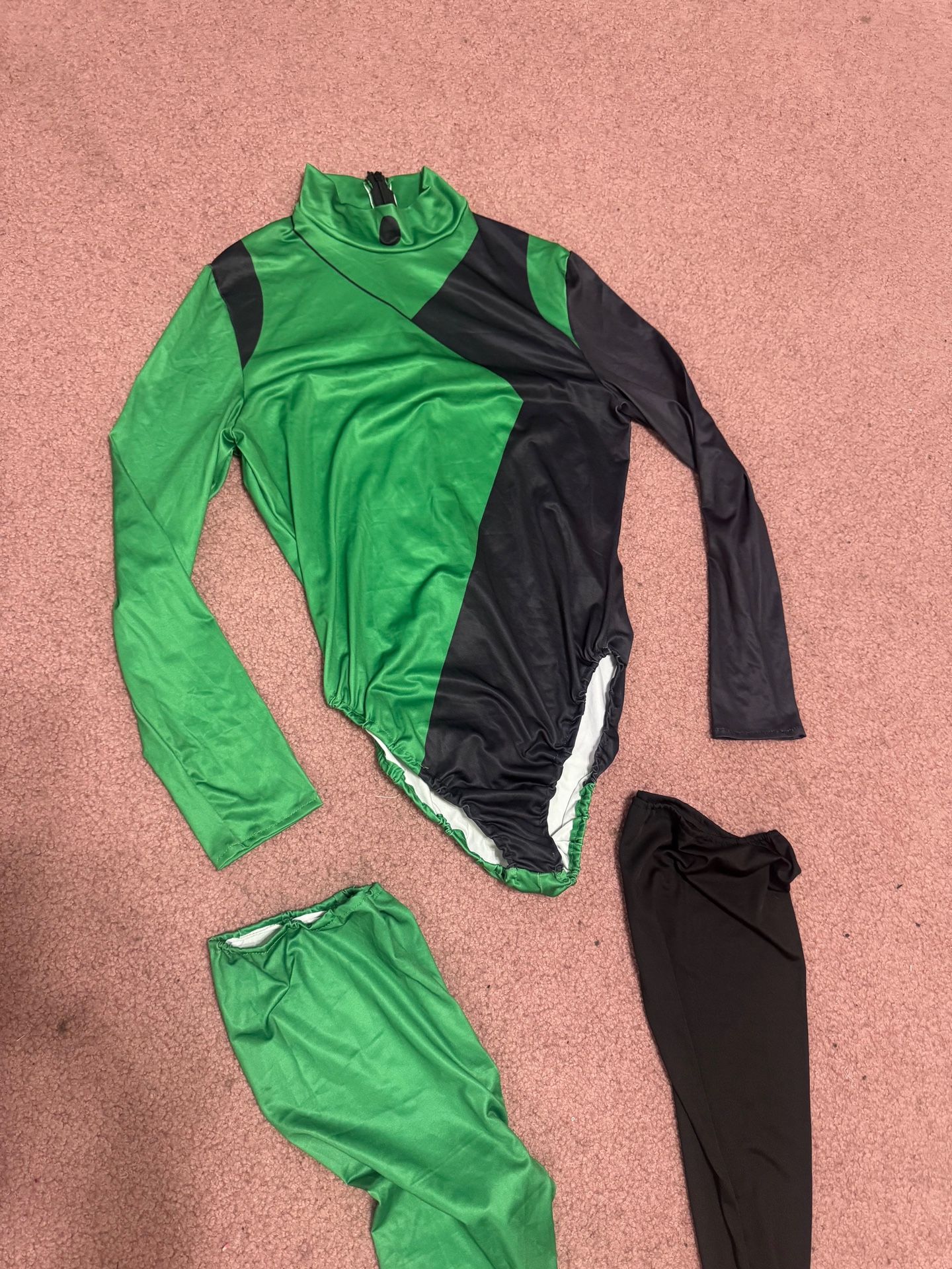 New xl green cosplay costume Kim possible bodysuit outfit festival