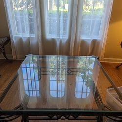 Glass Coffee Table And 2 End Tables 