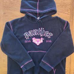 Pink Panther Hooded Fleece Sweatshirt,  Size Womens M