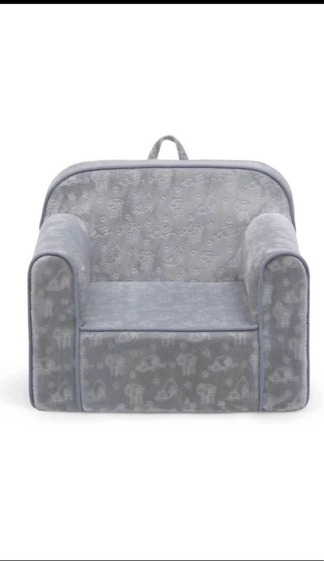 Serta Perfect Sleeper Foam Chair for Kids for Ages 18 Months and Up, Grey