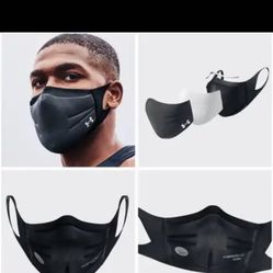 NWT NEW Under Armour Sports Mask black performance filter unused in package size small