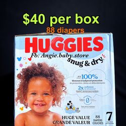 Huggies snug and dry size 7