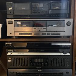 Cassette and DVD players $20 each