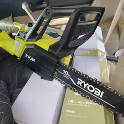 Ryobi 18v chainsaw , 10"