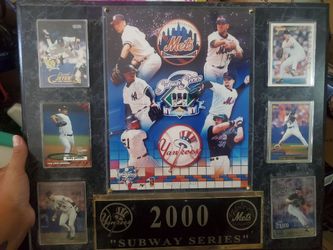 2000 Subway Series Yankees vs Mets Plaque