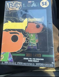 Funko Pop! Pin Marvel Loki Removable Stand Multicolor Collectible Figure Disney+