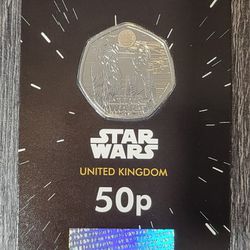 Han Solo & Chewbacca 50p British Legal Tender Original Star Wars Trilogy Coin