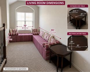 Living Room Furniture Set – Sofas + Tables