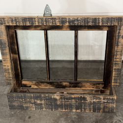 Vintage farm window with box