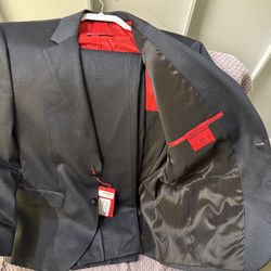 Hugo Boss Suit Jacket Is  36S, Pants Are 30 R