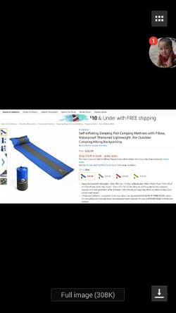Self inflating sleeping pad. BRAND NEW NEVER USED!!