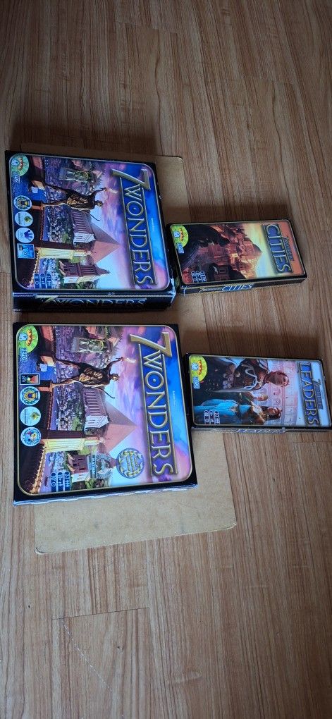 Four 7 Wonders Board Games
